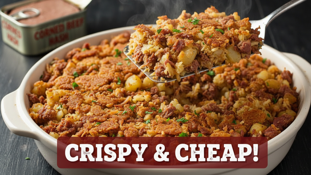 tray of corned beef hash