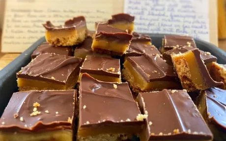 chocolate caramel shortbread
