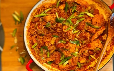 dish of chicken jambalaya