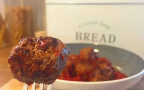 meatballs in a ragu sauce