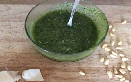 pot of pesto