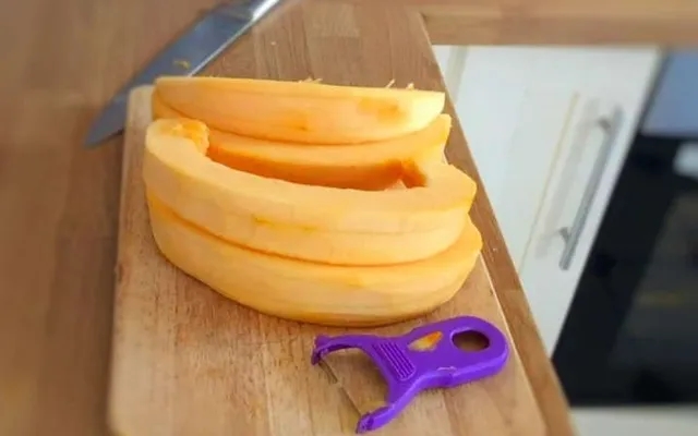 peeled pumpkin