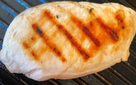 chicken breast cooked with grill marks