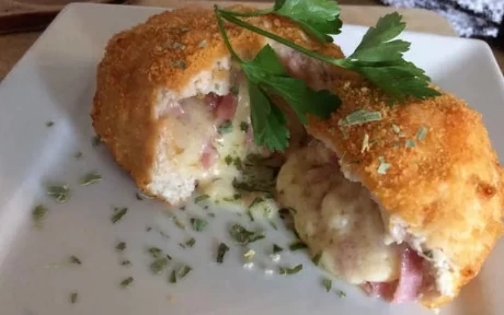 chicken kiev with cheese and ham