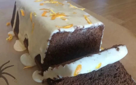 pumpking chocolate cake