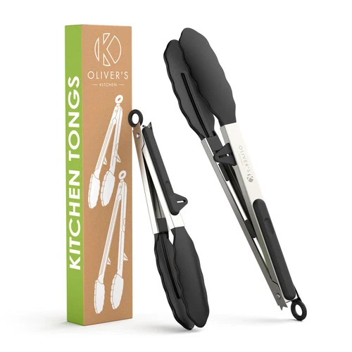 set of kitchen tongs