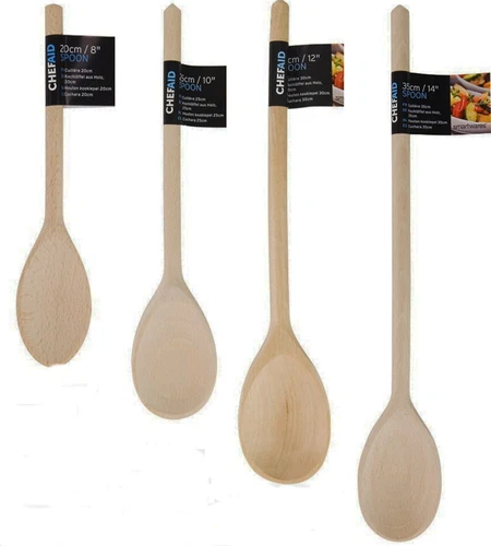 set of wooden cooking spoons