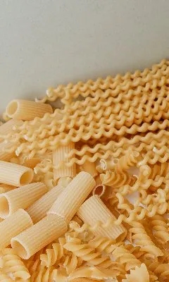 random pasta shapes