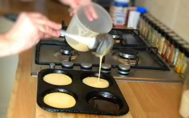 yorkshire pudding batter in tins